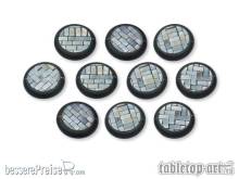 Tabletop-Art TTA110015 - Flagstone Bases - 30mm Round Lip (10)