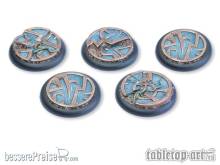 Tabletop-Art TTA110025 - Mystic Circle Stones Bases - 40mm Round Lip (5)