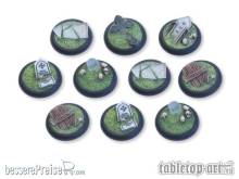 Tabletop-Art TTA110030 - Undead Ground Bases - 30mm Round Lip (10)