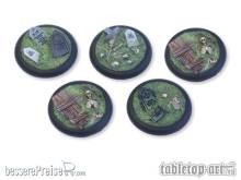 Tabletop-Art TTA110031 - Undead Ground Bases - 40mm Round Lip (5)