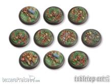 Tabletop-Art TTA110033 - Woodland Bases - 30mm Round Lip (10)