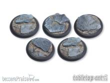 Tabletop-Art TTA110040 - Shaleground Bases - 40mm Round Lip (5)