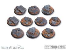 Tabletop-Art TTA110055 - Shaleground Bases - 32mm (10)