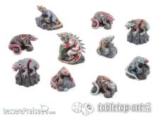 TableTop Art TTA200249 - Zombieratten Rudel (10)