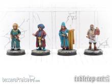 Tabletop-Art TTA200288 - Townsfolk Miniatures - Merchants Set 1 (4)