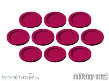 Tabletop-Art TTA501003 - Skill and Squad Marker - 25mm Red (10)