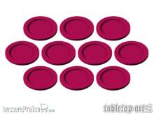 Tabletop-Art TTA501004 - Skill and Squad Marker - 32mm Red (10)