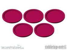 Tabletop-Art TTA501005 - Skill and Squad Marker - 40mm Red (5)