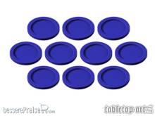 Tabletop-Art TTA501015 - Skill and Squad Marker - 25mm Dark Blue (10)