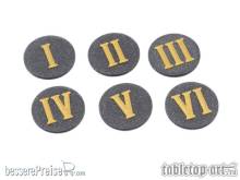 Tabletop-Art TTA501066 - Objective Marker 25mm - BlackGlitter/Gold (6)