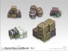 TableTop Art TTA600016 - Kisten und Fässerstapel Set 1