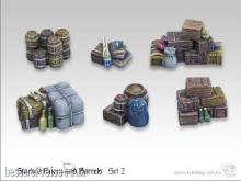 TableTop Art TTA600017 - Kisten und Fässerstapel Set 2