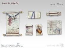 TableTop Art TTA600026 - Karte & Schrifftrollen