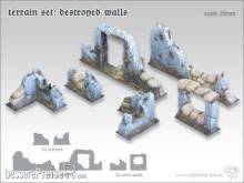 TableTop Art TTA601031 - Terrain Set - Destroyed Walls