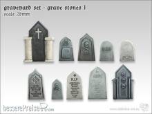 TableTop Art TTA601043 - Friedhof Set - Grabsteine 1