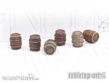 TableTop Art TTA601089 - Holzfässer Set 1 - Kleine Fässer (6)