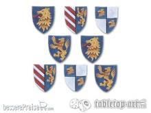 TableTop Art TTA601095 - Ritterschilde Set 1 - Löwen (8)