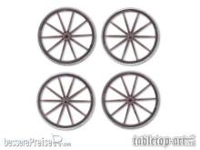 Tabletop-Art TTA601118 - Cart Wheels - Set 1 (4)