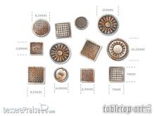 Tabletop-Art TTA601126 - Manhole Covers - Set 1 (12)