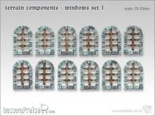 TableTop Art TTA800003 - Gelände Bauteile Fenster Set 1
