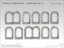 TableTop Art TTA800007 - Gelände Bauteile Fenster Set 4