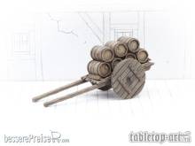 Tabletop-Art TTA800046 - Small Cart Loaded With Barrels
