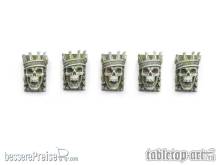 Tabletop-Art TTA800058 - Facade Decoration - Mascaron Set 5 - Skulls with Crowns (5)