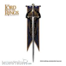 United Cutlery UCU42044 - Herr der Ringe Replik 1/1 Anduril: Schwert von König Elessar Museum Collection Edition 134 cm