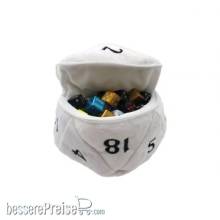 Ultra Pro Neu UP15756 - UP - D20 Plush Dice Bag - White