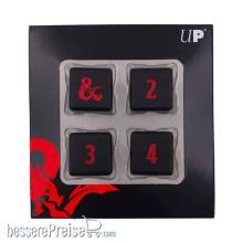 Ultra Pro UP18613 - UP - Heavy Metal D6 4x Dice Set for Dungeons & Dragons