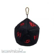 Ultra Pro Neu UP18786 - UP - D20 Plush Dice Bag - Dungeons & Dragons - Black and Red