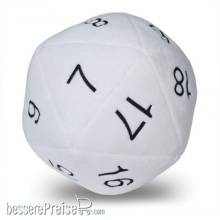 Ultra Pro Neu UP84949 - UP - Dice - Jumbo D20 Novelty Dice Plush in White with Black Numbering
