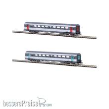 Azar Models V01-CPP1 - Set mit 2 CORAIL SNCF-Personenwagen in Nouvelle-Deco-Lackierung