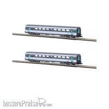 Azar Models V01-CPP2 - Set mit 2 CORAIL SNCF-Personenwagen in Nouvelle-Deco-Lackierung