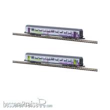 Azar Models V01-ICP1 - Set mit 2 CORAIL VTU-Wagen in Intercités-Lackierung – 1x1. Klasse + 1x2. Klasse