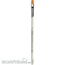 da Vinci VA-12200_8 - Nailpinsel flach, elastische goldfarbene Synthetikfasern Größe 8 Serie 12200