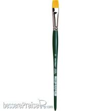 da Vinci VA-122_14 - NOVA-Hobbypinsel flach, extrafeine goldfarbene Synthetikfasern Größe 14 Serie 122