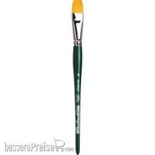 da Vinci VA-122_16 - NOVA-Hobbypinsel flach, extrafeine goldfarbene Synthetikfasern Größe 16 Serie 122