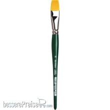 da Vinci VA-122_18 - NOVA-Hobbypinsel flach, extrafeine goldfarbene Synthetikfasern Größe 18 Serie 122