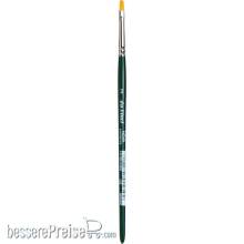 da Vinci VA-122_2 - NOVA-Hobbypinsel flach, extrafeine goldfarbene Synthetikfasern Größe 2 Serie 122