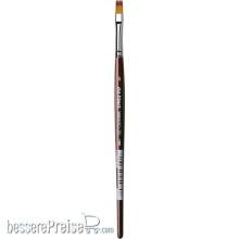 da Vinci VA-1381_6 - VARIO-TIP Effektpinsel flach, bordeauxfarbene Esagonalstiele Größe 6 Serie 1381