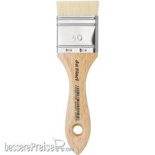 da Vinci VA-2473_40 - Breite Borstpinsel, extrakurz gefasste, weiße Chinaborsten Größe 40 Serie 2473