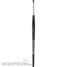 da Vinci VA-3374_4 - SYNTHETICS flach, elastische graue Synthetikfaser Größe 4 Serie 3374