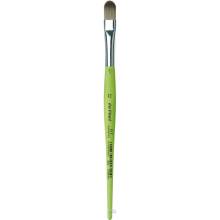 da Vinci VA-375_12 - FIT SYNTHETICS, Katzenzungenfaçon, graue, geschmeidige Synthetikfasern - Serie 375 Größe 12
