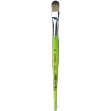 da Vinci VA-375_16 - FIT SYNTHETICS, Katzenzungenfaçon, graue, geschmeidige Synthetikfasern - Serie 375 Größe 16