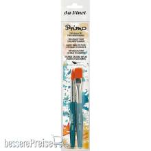 da Vinci VA-5019B_0 - PRIMO Synthetic Mal-Lernpinsel 353B rund No. 12, 354B flach No. 16 - blaue Stiele Serie 5019B