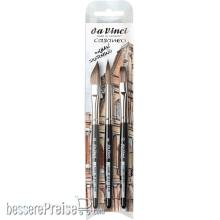 da Vinci VA-5392_0 - CASANEO XS Aquarell-Malpinselset für unterwegs, ideal für URBAN SKETCHING 986 No. 10, 987 No. 10, 988 No. 8 Serie 5392