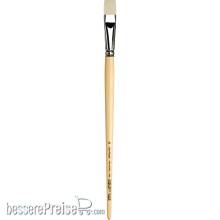da Vinci VA-7182_18 - TOP-ACRYL Pinsel, flach, weiße Synthetikfasern Größe 18 Serie 7182