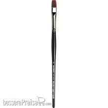 da Vinci VA-7185K_12 - TOP-ACRYL Pinsel, mittellang, flach, kurze schwarzpolierte Stiele Größe 12 Serie 7185K