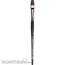da Vinci VA-7185K_14 - TOP-ACRYL Pinsel, mittellang, flach, kurze schwarzpolierte Stiele Größe 14 Serie 7185K